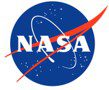 NASA blue circular logo with red swoosh